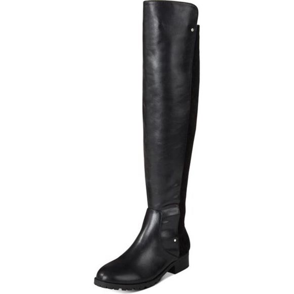 Material Girl Women's Mwebby Over-The-Knee Boot blk size 6.5 M, - Picture 1 of 6